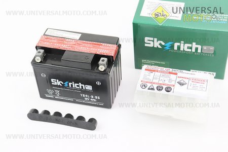 Аккумулятор 4Аh YB4L-B-BS (кислотный сухой) 113/70/85мм, 2018, от 8 штук -3%. Skyrich (Аксессуары / UM3014-V85)