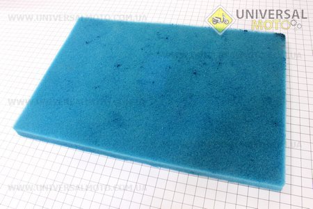Фільтр повітряний поролон - "заготовка" 200 * 300мм з просоченням, зелений. Украина (Повітряний фільтр / UM3014-V96)