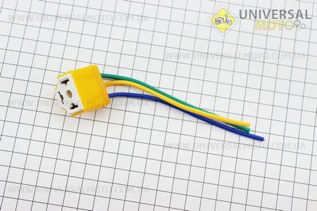 Патрон лампи фари цоколь P45T, лампа H4 / HS1. Китай (Освітлення / UM3015-V47)