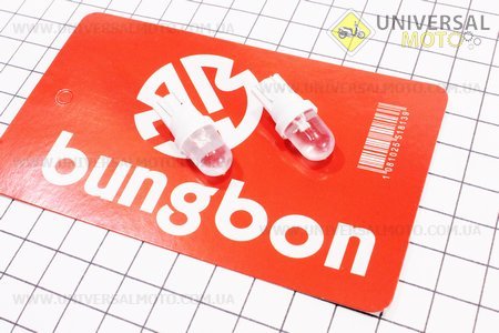 Лампа 1-диодная поворотов БЕЛЫЙ СТЕКЛО T10, 2шт