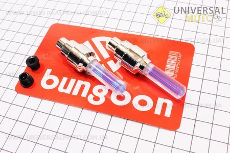 Колпачек ниппеля "МАЯЧОК" светящийся СИНИЙ, 2шт