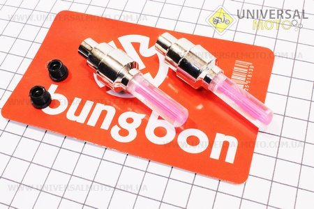 Колпачек ниппеля "МАЯЧОК" светящийся КРАСНЫЙ, 2шт