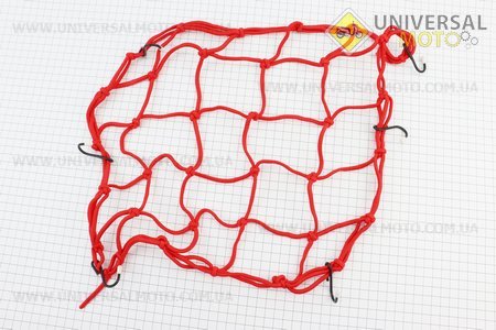 Сітка багажнику 40х40 ЧЕРВОНА. Китай (Різне / UM3016-V15)
