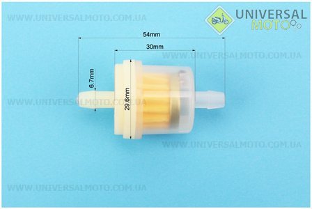 Фільтр паливний прозорий з магнітом малий. Китай (Різне / UM3016-V21)