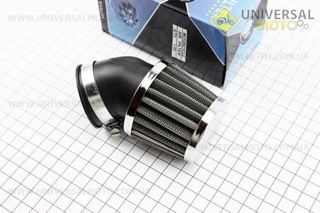 Фильтр воздушный спорт нулевой 42мм 45град. "конус", малый