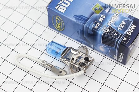 Лампа фари H3 12V 55W галогенна Super White. SCT (Різне / UM3016-V64)