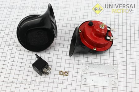 Сигнал ПОДВІЙНИЙ "ЧЕРВОНИЙ" + реле. Китай (Різне / UM3016-V92)