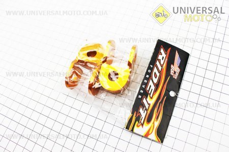 Удлинитель заднего амортизатора 25мм к-кт 2шт, желтый