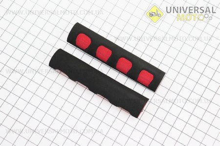 Гріпси поролонові на важелі гальмівні комплект 2шт ЧЕРВОНІ, тип 1. Китай (Різне / UM3017-V45)