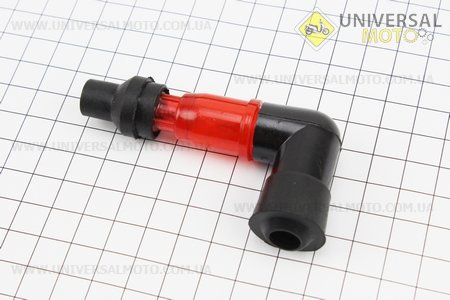 Ковпачок свічки "люлька" 90град з індикатором. Китай (Свічний ковпачок / UM3017-V62)