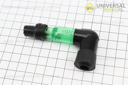 Ковпачок свічки "люлька" 90град з індикатором. Китай (Свічний ковпачок / UM3017-V62)