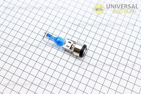 Лампа фары H6 BA20D 12V 18/18W "super" синяя "свеча". Китай (Аксессуары / UM3017-V74)