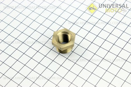 Свечной "гужон"-переходник для свечей 2Т - L-15мм, діаметр внутр. - 14, діаметр наруж. 18 мм бронза. Китай (Аксессуары / UM3017-V79)