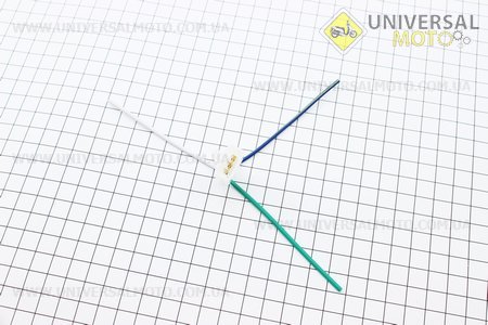 Роз'єм 3 контакту "папа" + 3 дроти. Китай (Роз'єми освітлення / UM3017-V97)