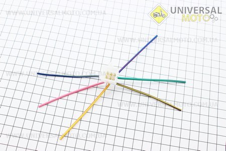 Роз'єм 6 контактів "папа" + 6 проводів. Китай (Роз'єми освітлення / UM3018-V00)