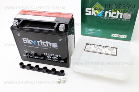 Акумулятор 18Ah YTX20-BS кислотний (L175 * W87 * H155 мм). Skyrich (Акумулятор / UM3018-V63)