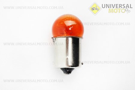 Лампа повороту (жовта з цоколем) 12V / 10W G18 BA15S - 10 штук. Naite (Освітлення / UM3018-V75)