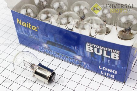 Лампа стопа (большая) 12V21/5W S25/BA15D - 10 штук . Naite (Аксессуары / UM3018-V79)