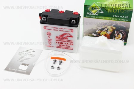 Аккумулятор 6V 11Аh (кислотный) 122/62/131мм