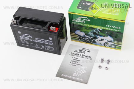 Аккумулятор 7Аh МОТО YTX7Z-BS (гелевый) 140/66/102мм
