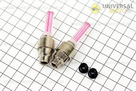 Ковпачок ніпелю "МАЯЧОК" що світиться ЧЕРВОНИЙ, 2шт. Китай (Різне / UM3019-V50)