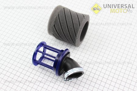 Фільтр повітряний нульовий 35мм 45 градусів "Циліндр" (поролоновий), чорний. SALO (Повітряний фільтр / UM3019-V68)