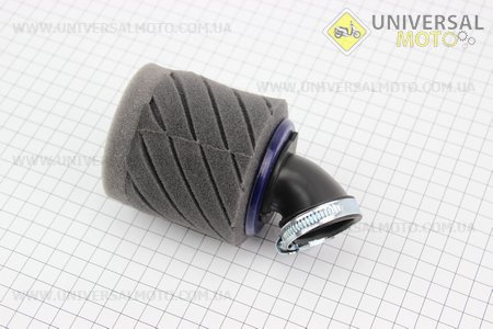 Фільтр повітряний нульовий 35мм 45 градусів "Циліндр" (поролоновий), чорний. SALO (Повітряний фільтр / UM3019-V68)