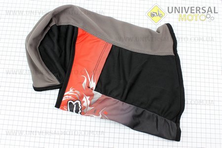 Підшоломник літній (балаклава) "FOX" Чорно-Сірий з малюнком, EA005. Китай (Мотоекіпировка / UM3019-V76)