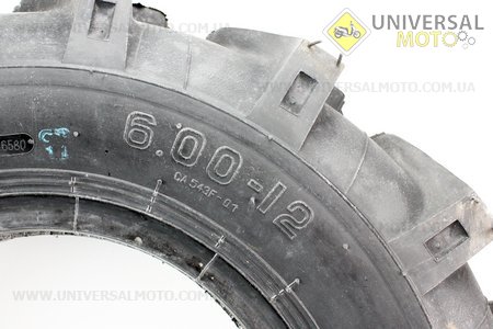 Шина на мотоблок 6,00-12 10PR, CA543F. CASUMINA (Шини / UM3030-V40)
