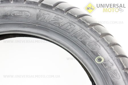 Шина 120/70-12 безкамерна, шосейний малюнок 6002. Boos/Mototech (Шини / UM3031-V68)