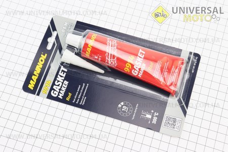 Герметик силіконовий високотемпературний ЧЕРВОНИЙ "Gasket Maker RED" 85g. MANNOL (Мотохімія / UM3040-V09)