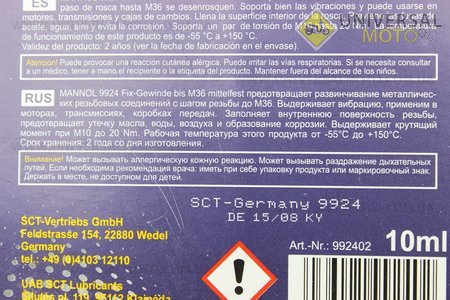 Фіксатор різьби "FIX-GEWINDE", 10мл. MANNOL (Мотохімія / UM3040-V15)