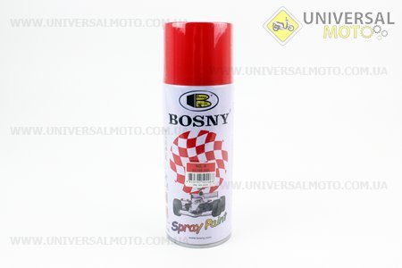 Фарба акрилова №6 "ЧЕРВОНИЙ", Аерозоль 400мл. BOSNY (Мотохімія / UM3040-V40)