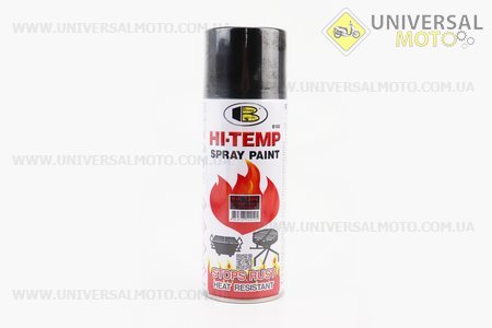 Фарба акрилова жаростійкий 1200 ° F, №1200 "ЧОРНИЙ МАТОВИЙ", Аерозоль 400мл. BOSNY (Мотохімія / UM3040-V52)