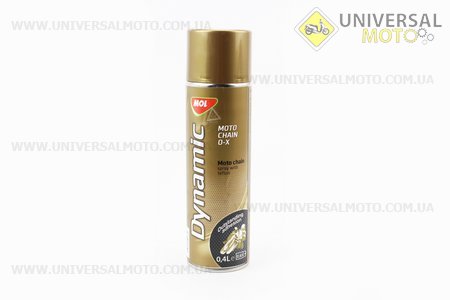 СМАЗКА для приводных цепей O-X c ТЕФЛОНОМ. Аэрозоль 400ml. MOL-Dynamic (Мотохимия / UM3040-V61)