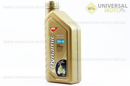 Мастило 4T 10W-40 - напівсинтетичне для скутера "Moto Scooter",1 літр. MOL-Dynamic (Мотохімія / UM3040-V63)