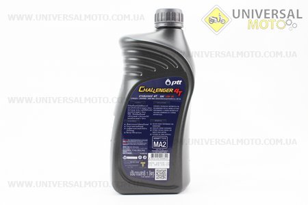 Challenger 10W-40 масло для мотоциклетных двигателей, полусинтетическое, 1л. PTT-Тайланд (Мотохимия / UM3040-V75)