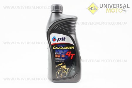 Challenger 10W-40 масло для мотоциклетных двигателей, полусинтетическое, 1л. PTT-Тайланд (Мотохимия / UM3040-V75)