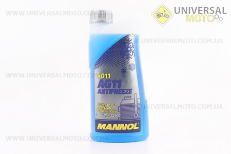 Рідина охолоджуюча -40 ° C "АНТИФРИЗ АG11", блакитний1 літр. MANNOL (Мотохімія / UM3040-V92)