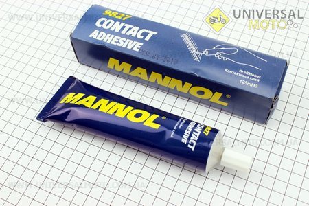 Contact Adhesive- КЛЕЙ КОНТАКТНЫЙ бытовой (клеит пластик, резину, кожу, войлок) 125ml. MANNOL (Мотохимия / UM3041-V22)