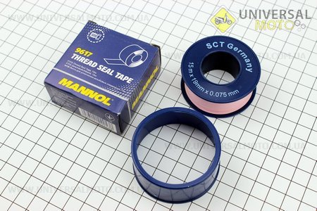 Thread seal TAPE 15m – ЛЕНТА для герметизации резьбовых соединений, 19мм*0,75мм*15m. MANNOL (Мотохимия / UM3041-V26)