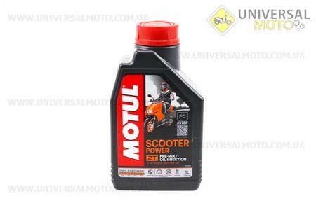 Мастило 2T - синтетичне для скутера "Scooter Power SYNTHETIC 100%",1 літр. MOTUL (Мотохімія / UM3041-V45)