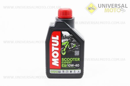 Мастило 4T 10W-40 - напівсинтетичне для скутера "Scooter Expert MB Technosynthese",1 літр. MOTUL (Мотохімія / UM3041-V63)