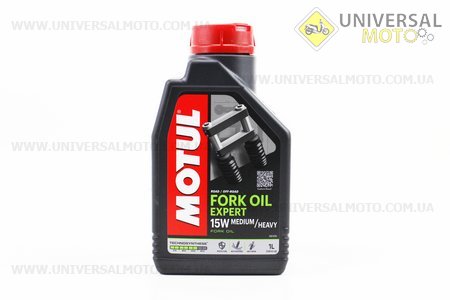 Мастило 15W - напівсинтетичне для амортизаторів і телескопічних вилок "Fork Oil Expert",1 літр. MOTUL (Мотохімія / UM3041-V76)