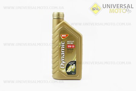 Мастило 4T 10W-50 - синтетичне мотоциклетне "Moto Racing",1 літр. MOL-Dynamic (Мотохімія / UM3042-V33)