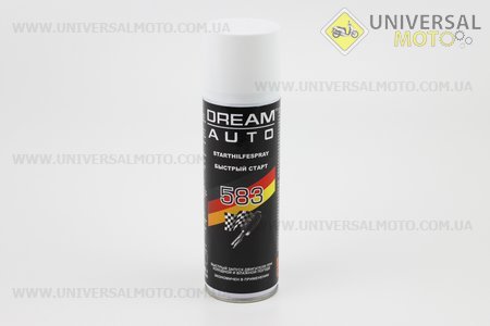 Ефір для легкого і швидкого запуску бензинових і дизельних двигунів "583", Аерозоль 300мл. DREAM AUTO (Мотохімія / UM3043-V82)
