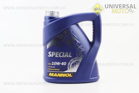 Масло 4T 10W-40 - напівсинтетичне універсальне "Special", 4 літри . MANNOL (Мотохімія / UM3044-V24)