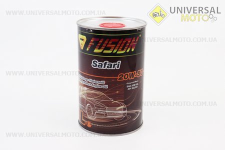 Мастило 4T 20W-50 - мінеральне універсальне "Safari", 1л Metal. FUSION (Мотохімія / UM3044-V37)