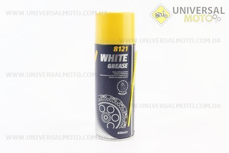 Мастило багатофункціональна літієва "WHITE GREASE", Аерозоль 450ml. MANNOL (Мотохімія / UM3044-V66)