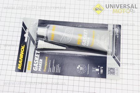 Герметик силіконовий високотемпературний ПРОЗРАЧНИЙ "Silicone Gasket transparent" 85g. MANNOL (Мотохімія / UM3044-V95)